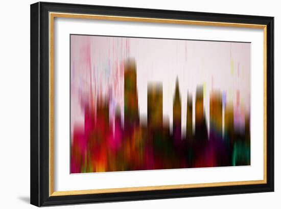 Miami Downtown Skyline-NaxArt-Framed Art Print