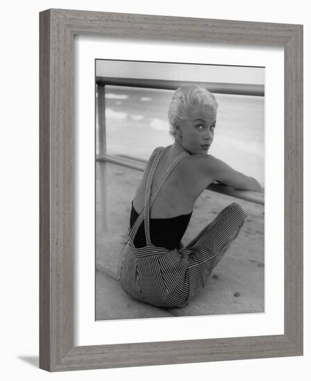 Miami Fashions, Model in Suitable Settings for Afternoon and Casual Play Clothes-Nina Leen-Framed Photographic Print