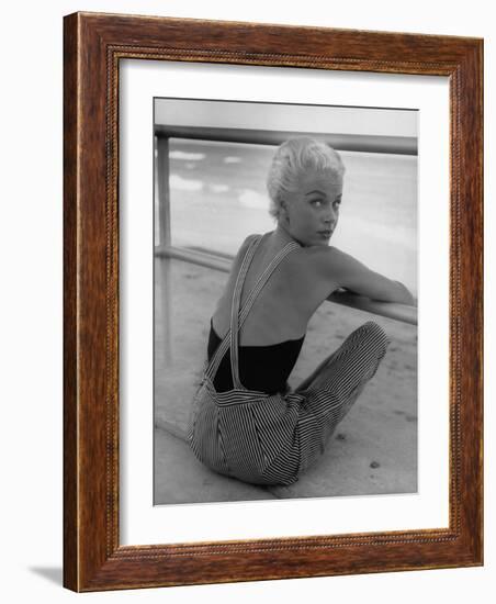 Miami Fashions, Model in Suitable Settings for Afternoon and Casual Play Clothes-Nina Leen-Framed Photographic Print