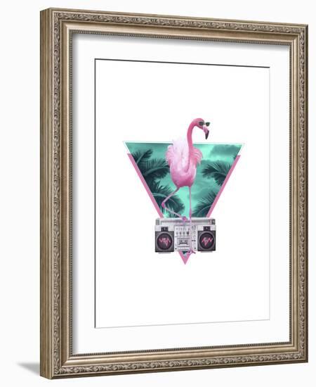 Miami Flamingo-Robert Farkas-Framed Giclee Print