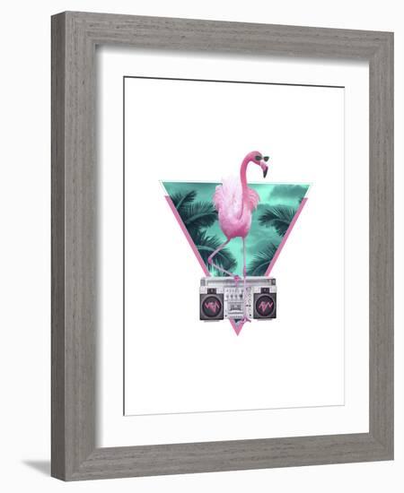 Miami Flamingo-Robert Farkas-Framed Giclee Print