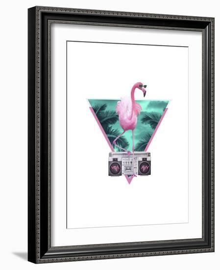 Miami Flamingo-Robert Farkas-Framed Giclee Print