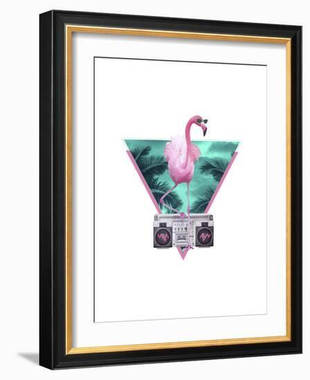 Miami Flamingo-Robert Farkas-Framed Giclee Print