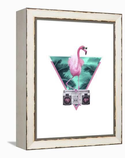 Miami Flamingo-Robert Farkas-Framed Premier Image Canvas