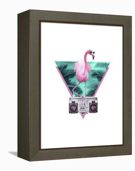 Miami Flamingo-Robert Farkas-Framed Premier Image Canvas