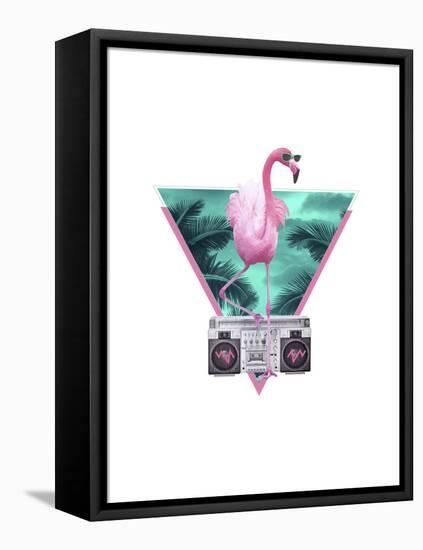 Miami Flamingo-Robert Farkas-Framed Premier Image Canvas