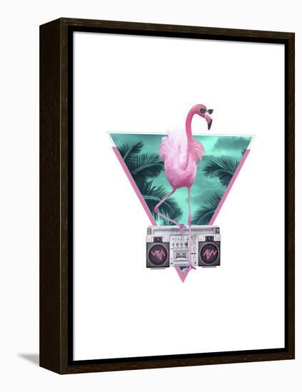 Miami Flamingo-Robert Farkas-Framed Premier Image Canvas