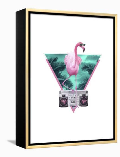 Miami Flamingo-Robert Farkas-Framed Premier Image Canvas