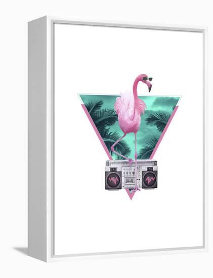 Miami Flamingo-Robert Farkas-Framed Premier Image Canvas