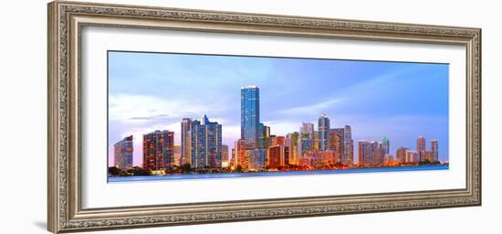 Miami Florida at Sunset-Fotomak-Framed Photographic Print