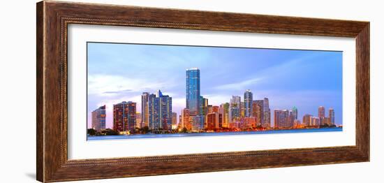 Miami Florida at Sunset-Fotomak-Framed Photographic Print