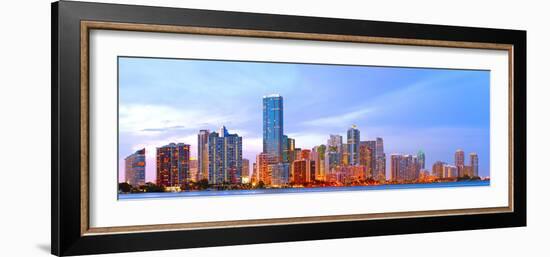 Miami Florida at Sunset-Fotomak-Framed Photographic Print