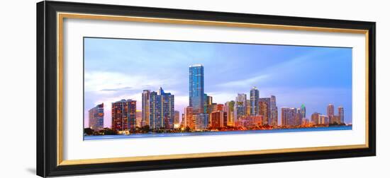 Miami Florida at Sunset-Fotomak-Framed Photographic Print