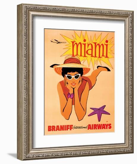 Miami, Florida - Braniff International Airways-null-Framed Giclee Print