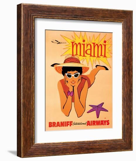 Miami, Florida - Braniff International Airways-null-Framed Giclee Print