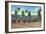 Miami, Florida - Hialeah Park; Horse Race Start Scene-Lantern Press-Framed Art Print