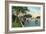 Miami, Florida - Miami River from Budge Dock-Lantern Press-Framed Art Print