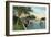 Miami, Florida - Miami River from Budge Dock-Lantern Press-Framed Art Print