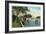 Miami, Florida - Miami River from Budge Dock-Lantern Press-Framed Art Print