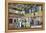 Miami, Florida - Pan-American Airways Terminal Interior View-Lantern Press-Framed Stretched Canvas