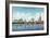 Miami, Florida - Skyline View of Skyscraper Hotels-Lantern Press-Framed Art Print