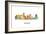 Miami Florida Skyline-Marlene Watson-Framed Giclee Print