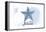Miami, Florida - Starfish - Blue - Coastal Icon-Lantern Press-Framed Stretched Canvas