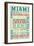 Miami, Florida - Typography-Lantern Press-Framed Art Print