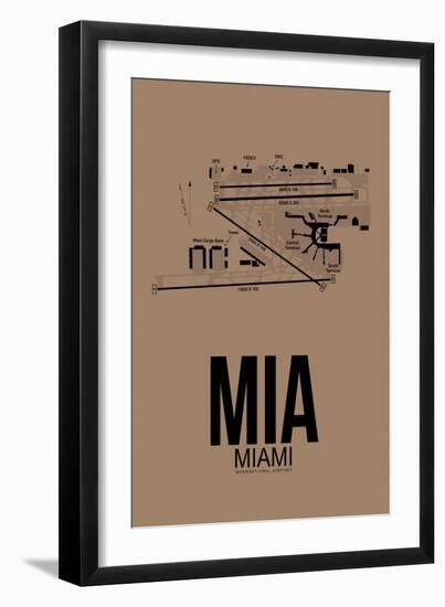 Miami MIA Airport I-null-Framed Art Print