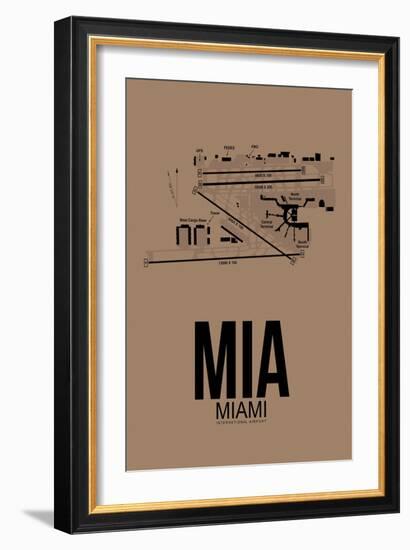 Miami MIA Airport I-null-Framed Art Print