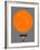 Miami Orange Subway Map-NaxArt-Framed Art Print