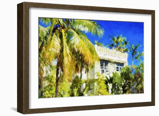 Miami Palms - In the Style of Oil Painting-Philippe Hugonnard-Framed Giclee Print