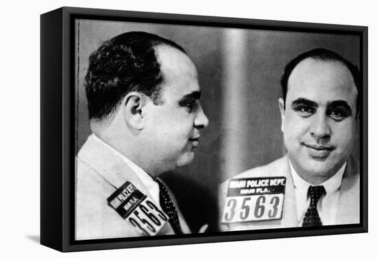 Miami Police Department Mug Shot of Al Capone, 1930-null-Framed Premier Image Canvas