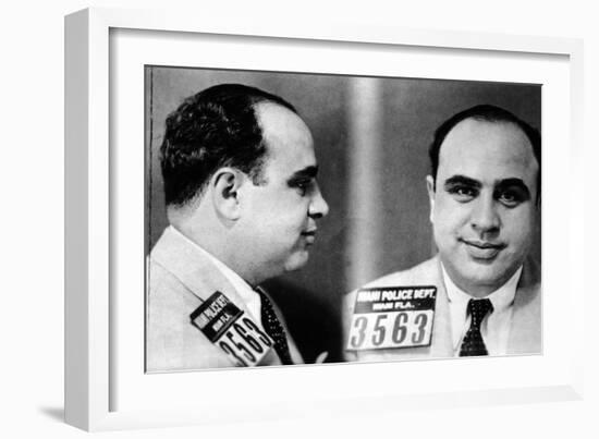 Miami Police Department Mug Shot of Al Capone, 1930-null-Framed Photographic Print