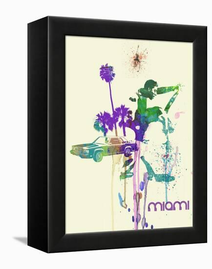 Miami Romance-NaxArt-Framed Stretched Canvas