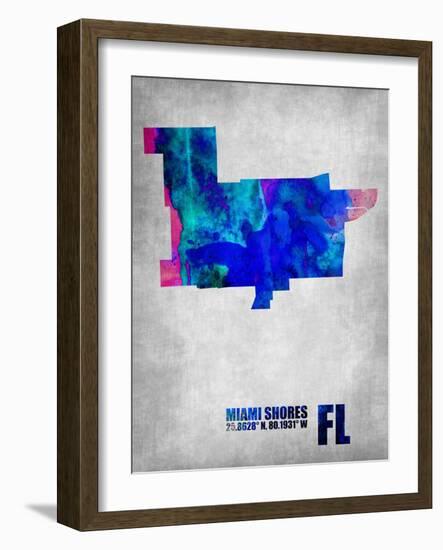 Miami Shores Florida-NaxArt-Framed Art Print