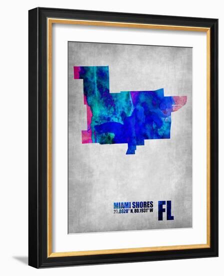 Miami Shores Florida-NaxArt-Framed Art Print