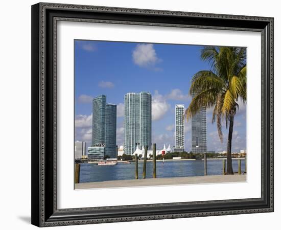 Miami Skyline, Florida, United States of America, North America-Richard Cummins-Framed Photographic Print