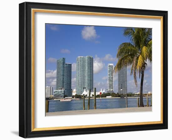 Miami Skyline, Florida, United States of America, North America-Richard Cummins-Framed Photographic Print