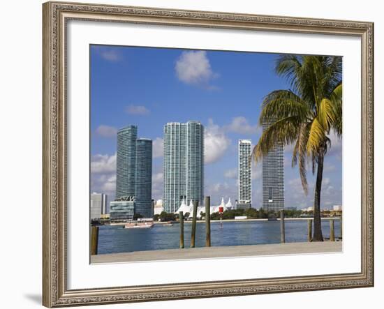 Miami Skyline, Florida, United States of America, North America-Richard Cummins-Framed Photographic Print