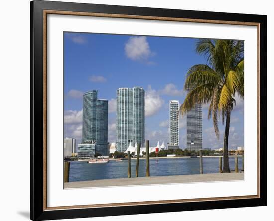 Miami Skyline, Florida, United States of America, North America-Richard Cummins-Framed Photographic Print