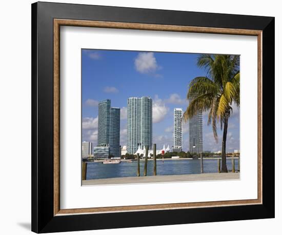 Miami Skyline, Florida, United States of America, North America-Richard Cummins-Framed Photographic Print