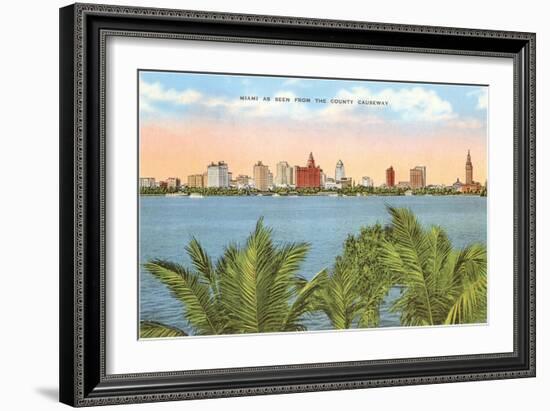 Miami Skyline, Florida-null-Framed Art Print