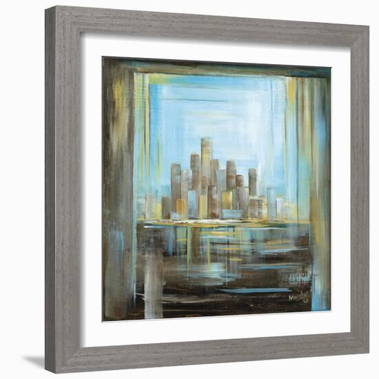 Miami Skyline-Marilyn Dunlap-Framed Art Print