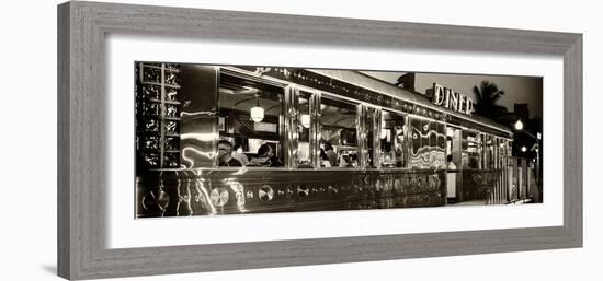 Miami South Beach and Art Deco - Diner Restaurant - Florida - USA-Philippe Hugonnard-Framed Photographic Print