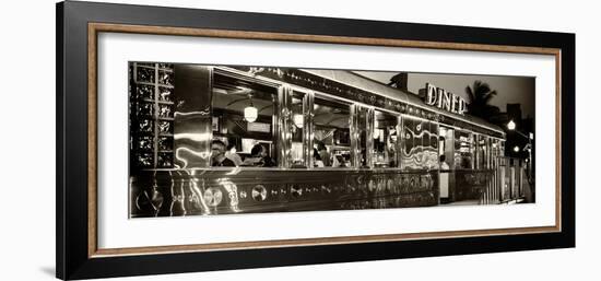 Miami South Beach and Art Deco - Diner Restaurant - Florida - USA-Philippe Hugonnard-Framed Photographic Print