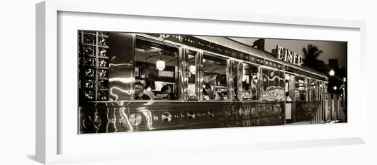 Miami South Beach and Art Deco - Diner Restaurant - Florida - USA-Philippe Hugonnard-Framed Photographic Print