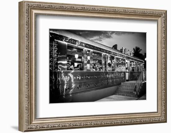 Miami South Beach and Art Deco - Diner Restaurant - Florida - USA-Philippe Hugonnard-Framed Photographic Print