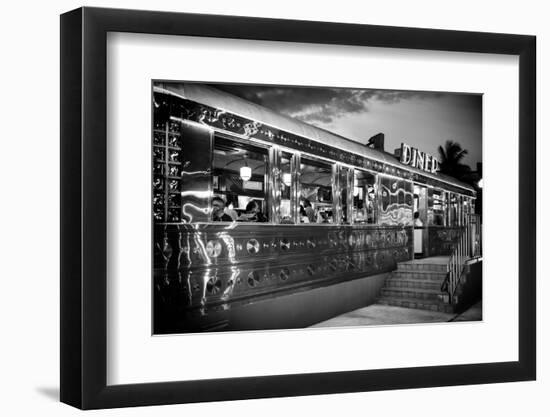 Miami South Beach and Art Deco - Diner Restaurant - Florida - USA-Philippe Hugonnard-Framed Photographic Print