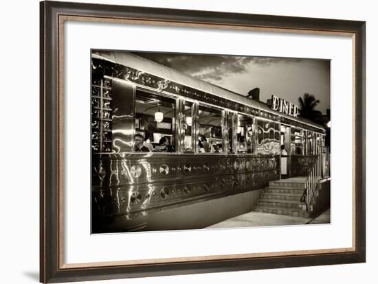 Miami South Beach and Art Deco - Diner Restaurant - Florida - USA-Philippe Hugonnard-Framed Photographic Print